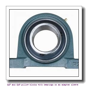 skf SSAFS 23024 KA x 4.1/16 SAF and SAW pillow blocks with bearings on an adapter sleeve