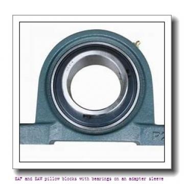 skf FSAF 22516 x 2.5/8 SAF and SAW pillow blocks with bearings on an adapter sleeve