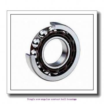 45 mm x 100 mm x 25 mm  skf 7309 BECAP Single row angular contact ball bearings